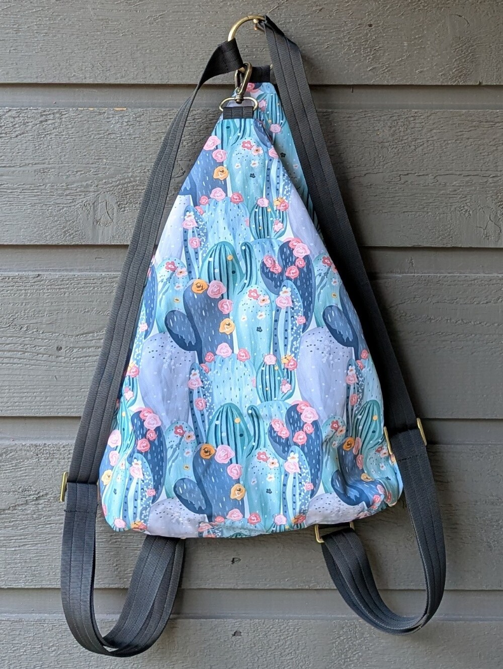 NWOT Black Butterfly Succulent Cactus Adjustable Backpack